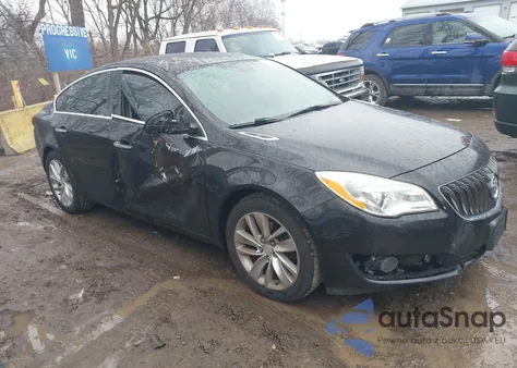 2014 Buick Regal Turbo Premium I из США, поврежденный, VIN 2G4GP5EX2E9176344